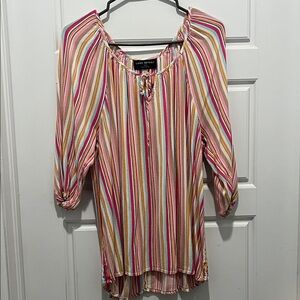 Lane Bryant Colorful Striped Blouse